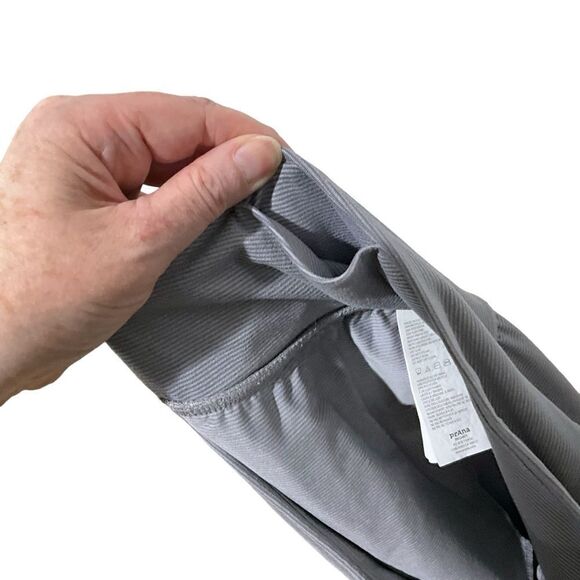 PrAna Ryley harem crop pants loungewear gray stripes size XL - Picture 10 of 13